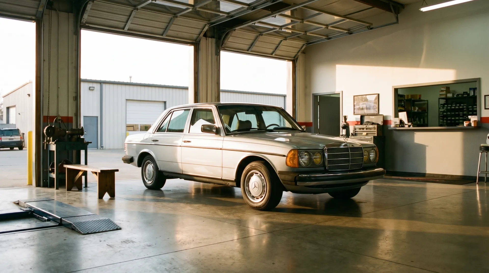 Classic Mercedes in the bays